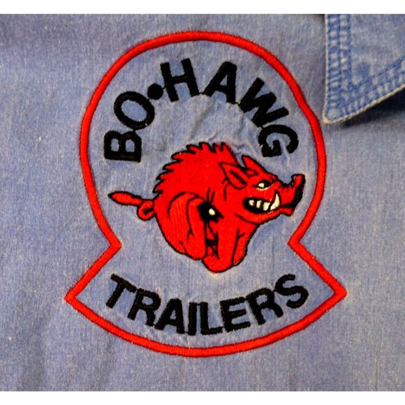 Bimini Bay Outfitters Ltd Blue Fishing Shirt L Strike King Lures & B.A.S.S. Patc - Picture 7 of 16